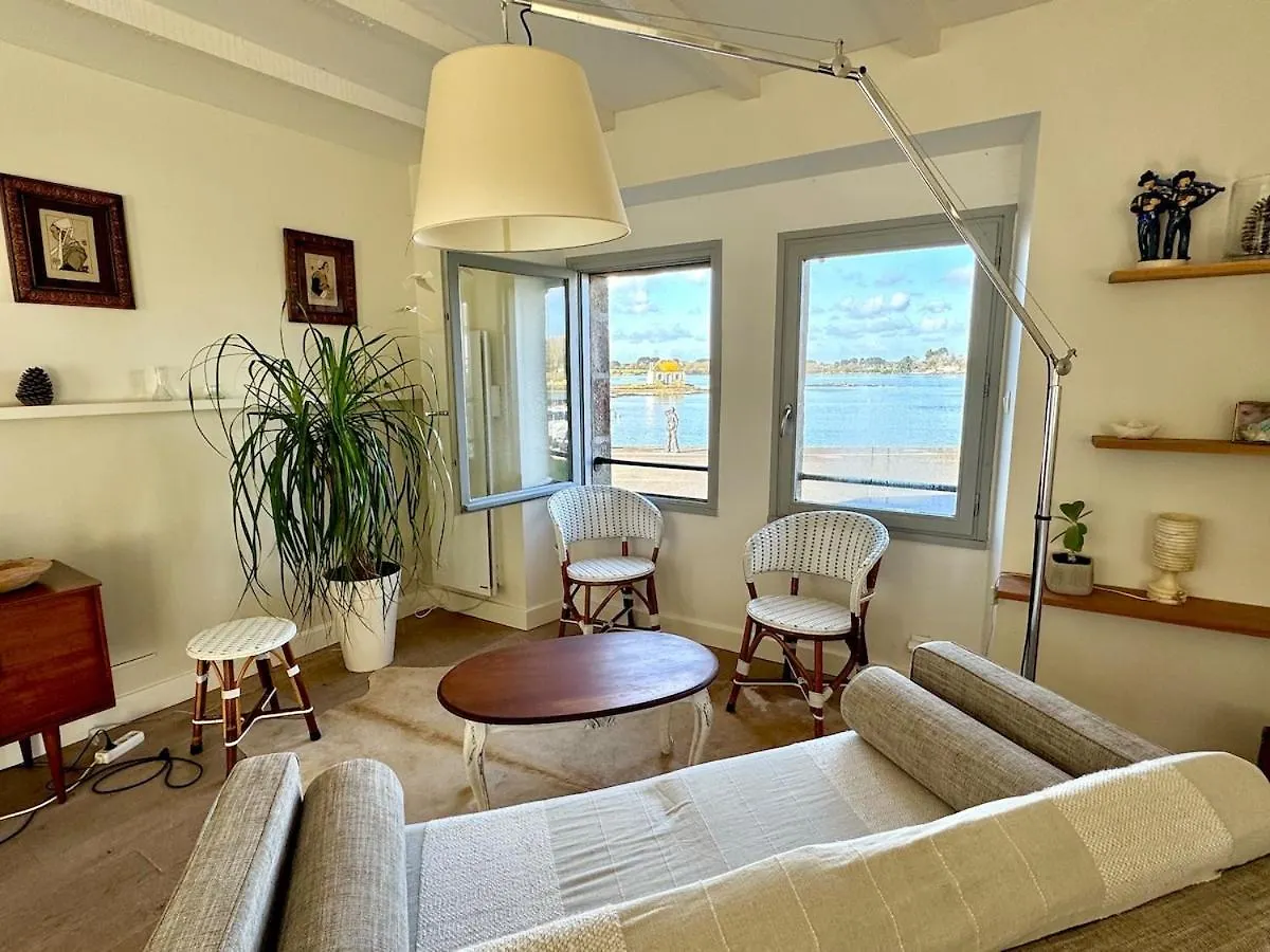 فيلا Avel Mor Et Sa Vue Imprenable Sur L'Ile De St Cado Belz فرنسا