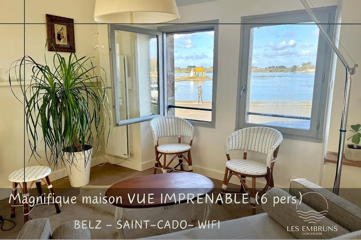 ベル Avel Mor Et Sa Vue Imprenable Sur L'Ile De St Cadoヴィラ